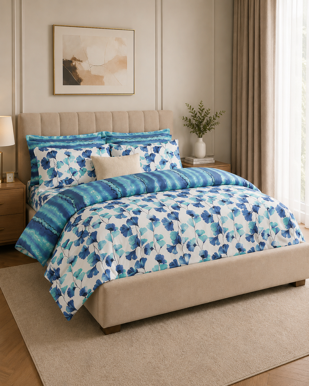Aqua Bloom Waves