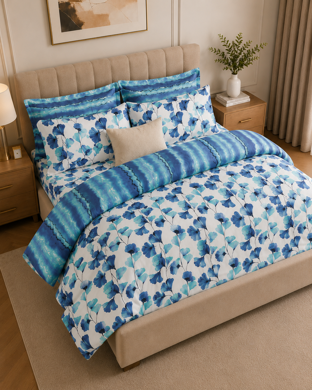 Aqua Bloom Waves