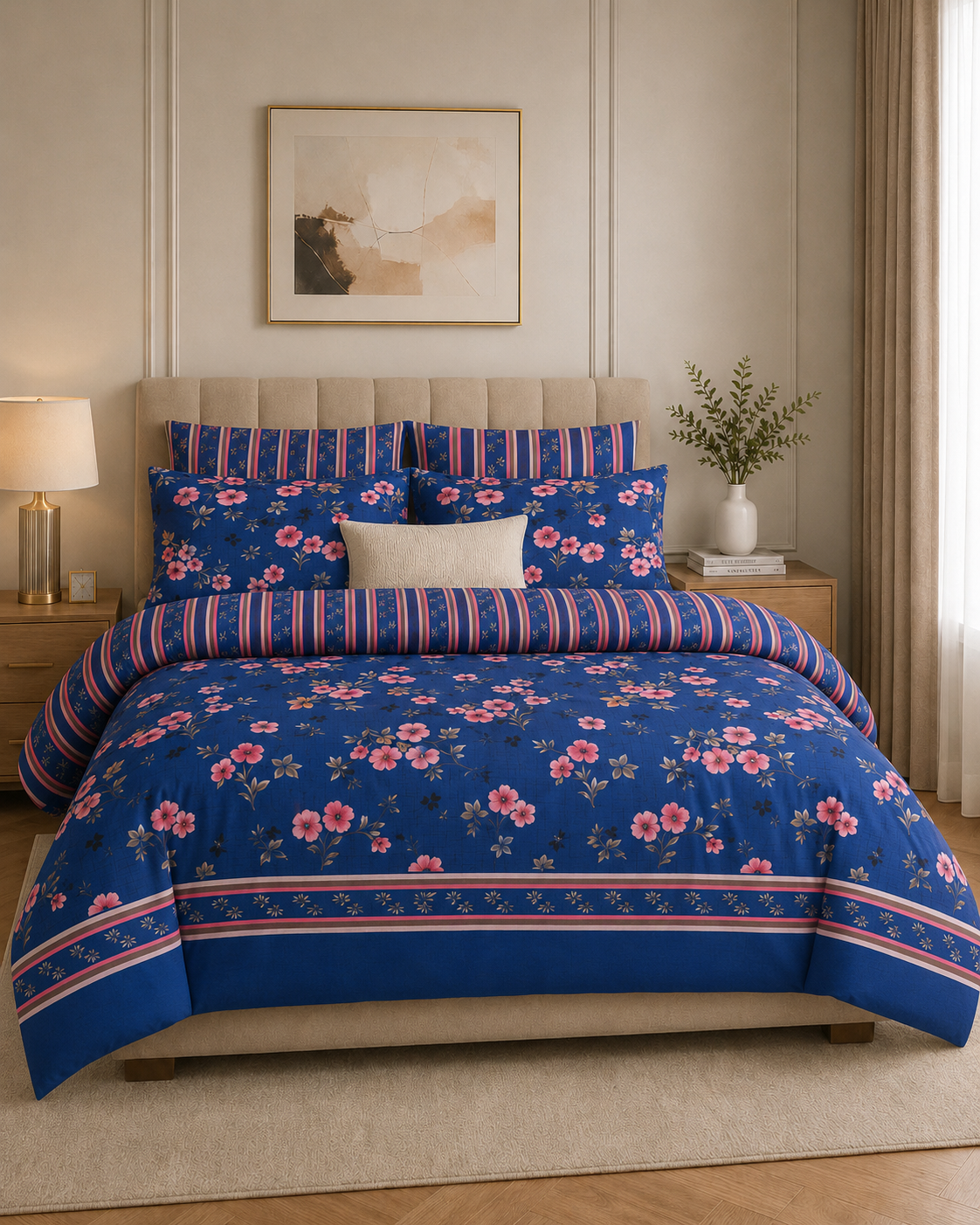 Blue Garden Stripes