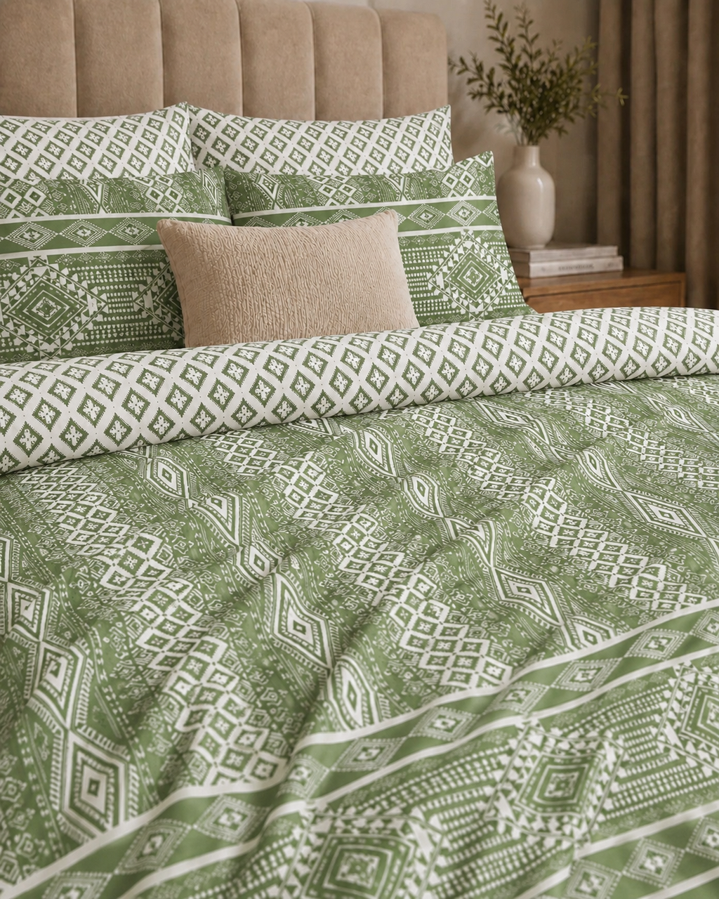 Olive Tribal Weave