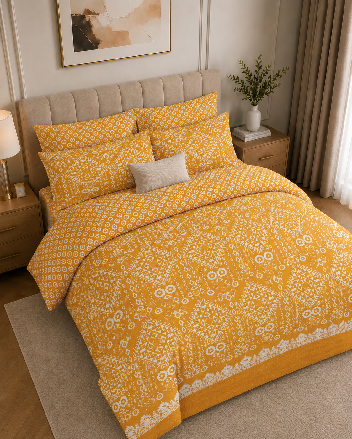 Comforter & Duvet Cover - Golden Tribal Glow
