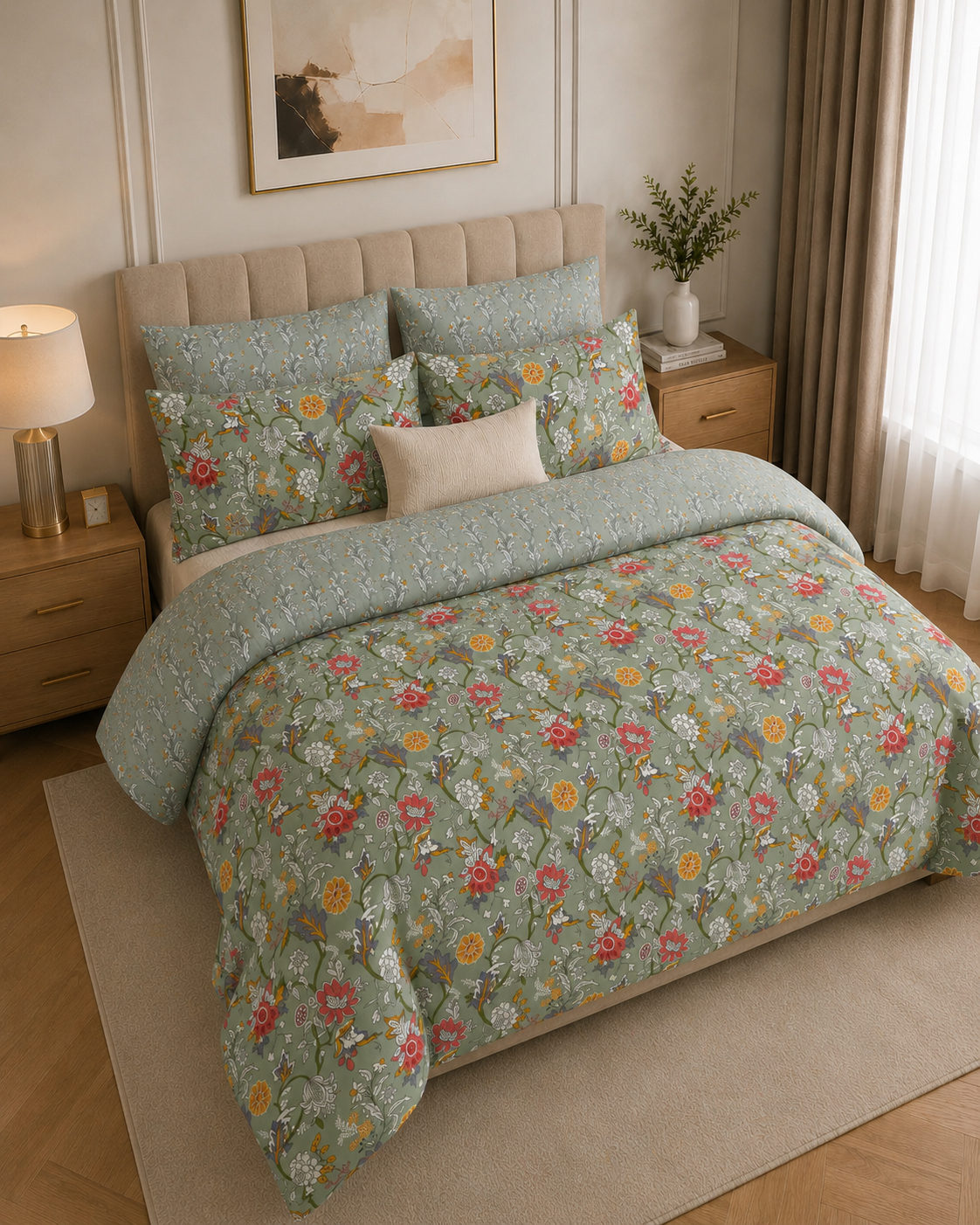 Comforter & Duvet Cover - Sage Garden Bloom