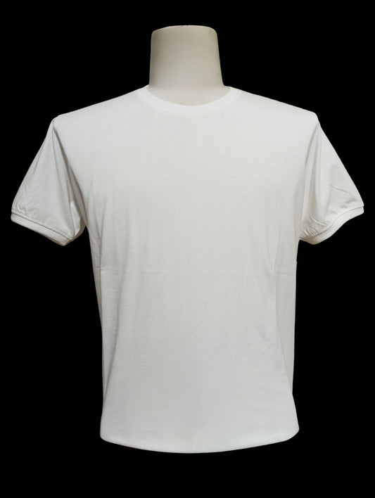 Short Sleeve White Plain T-Shirt